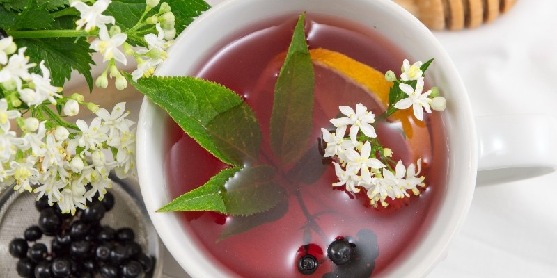 elderberry cinnamon tea