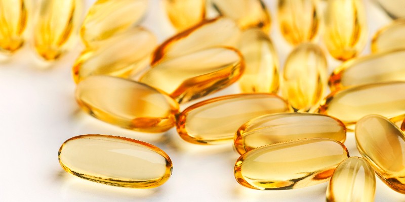 Vitamin E capsules for immune health