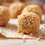 Peanut Butter Dusted Chocolate Protein Puffs
