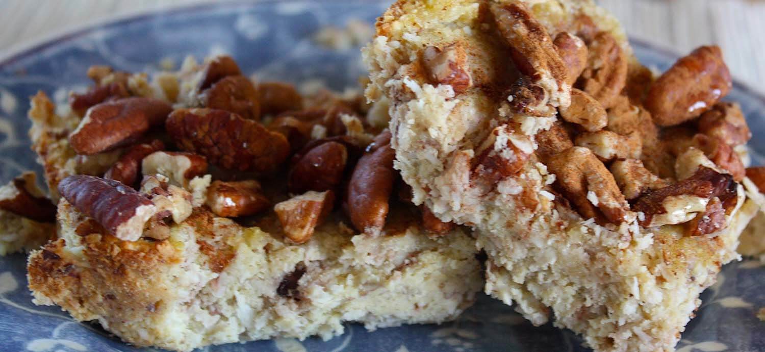 Cinnamon Honey Pecan Bars
