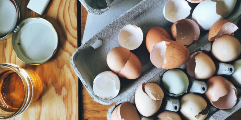 eggshells have calcium in them