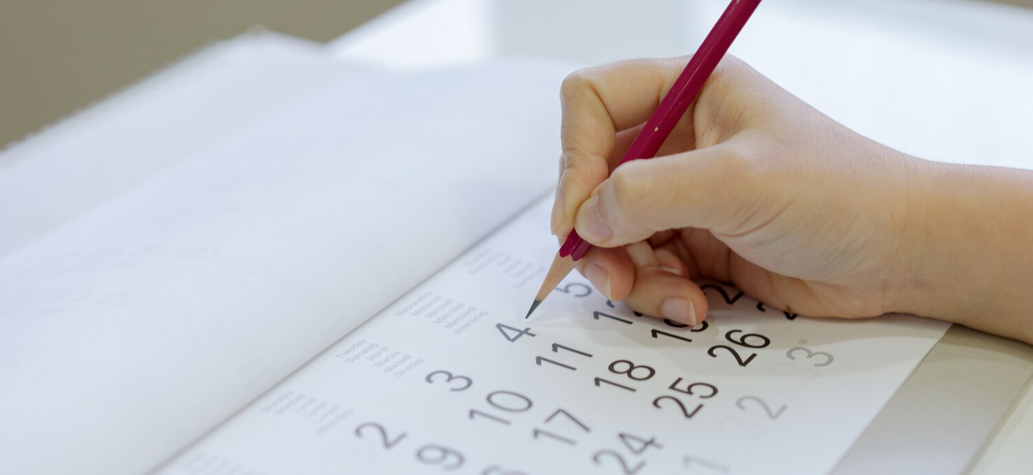 Goal setting with calendar