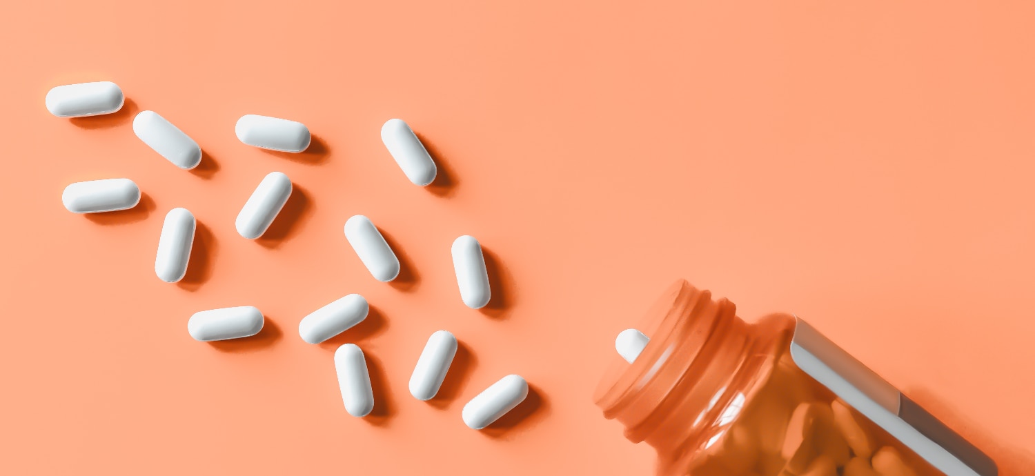 supplements on a background