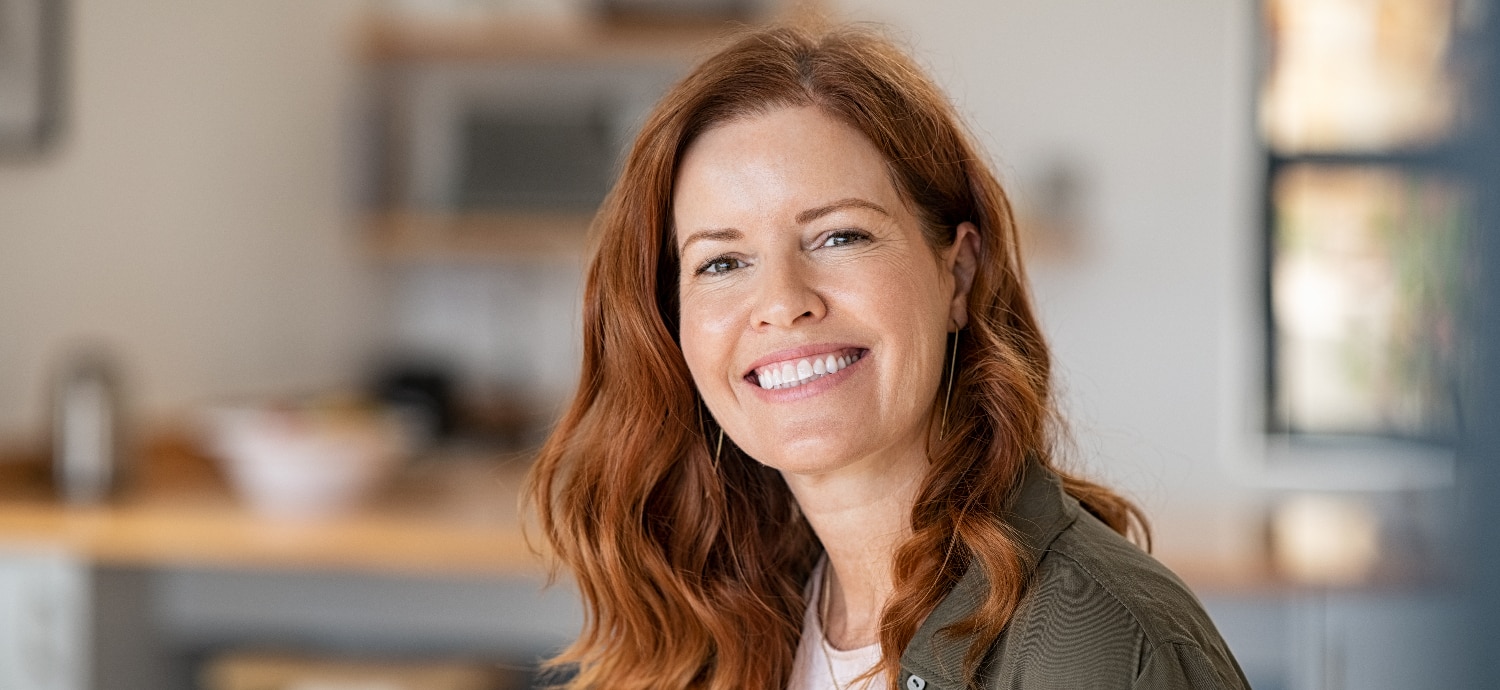 l-lysine woman smiling for skin