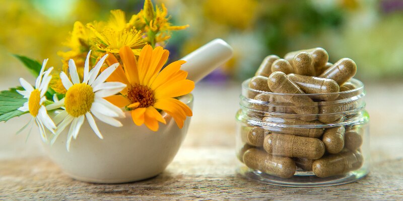 supplements and flowers