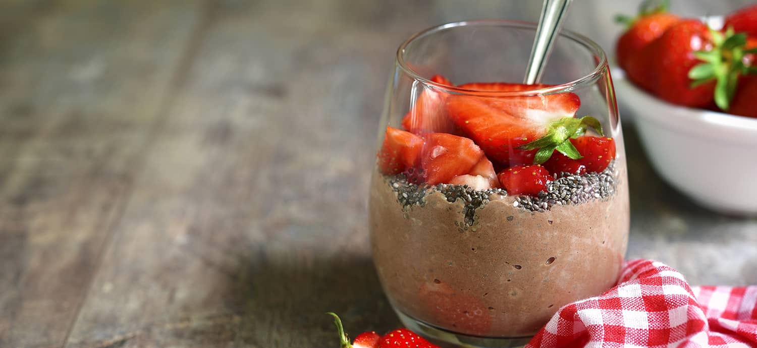 Chocolate Strawberry Chia Seed Pudding Recipe